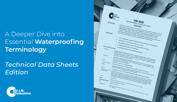 CIM Waterproofing Terminology TDS Feature Image-1