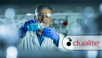Chemist trying different formulations