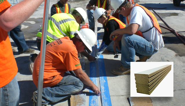 Expansion joint being applied onto a bridge deck-1