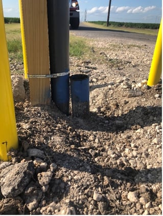 Figure 4. Low-Side Casing Vent Pipe- Clearance and Obstruction Issues.