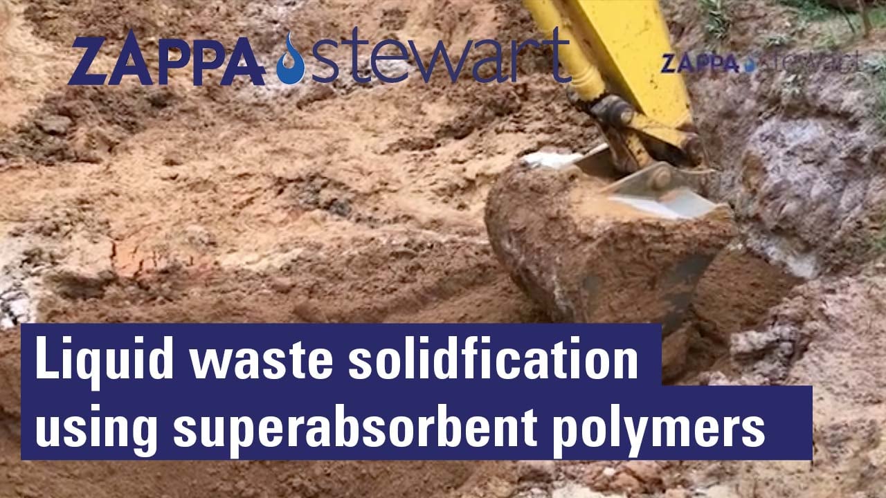 Liquid waste solidificaition