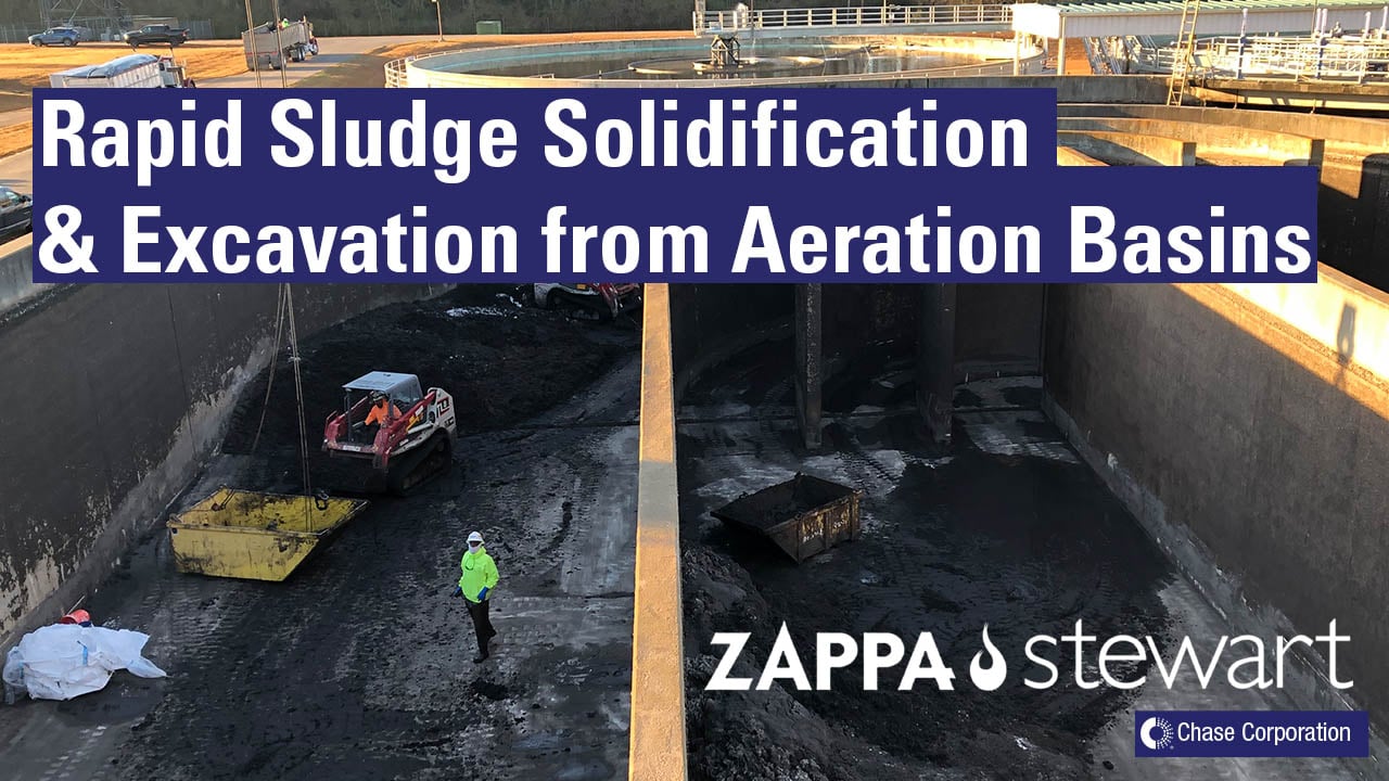 Rapid Sludge Solidification & Excavation from Aeration Basins