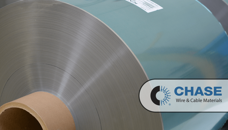 Roll of aluminum material being spliced