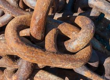 Typical Corrosion on Metal Chain