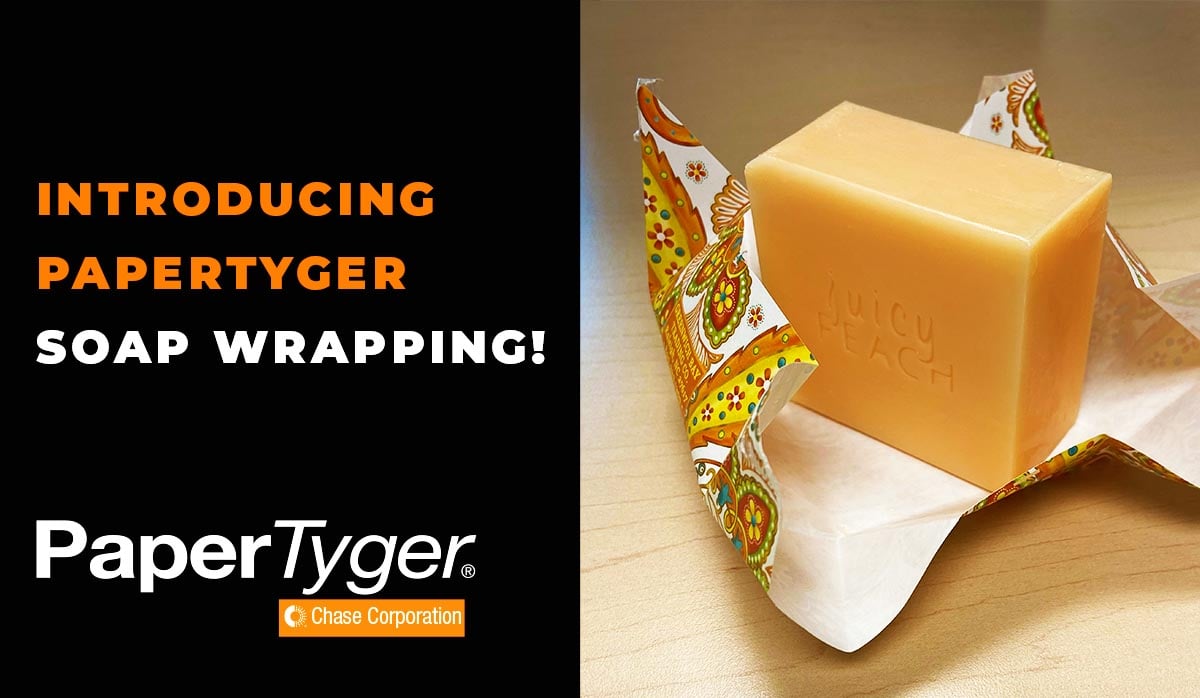 Wrapped soap with durable paper 