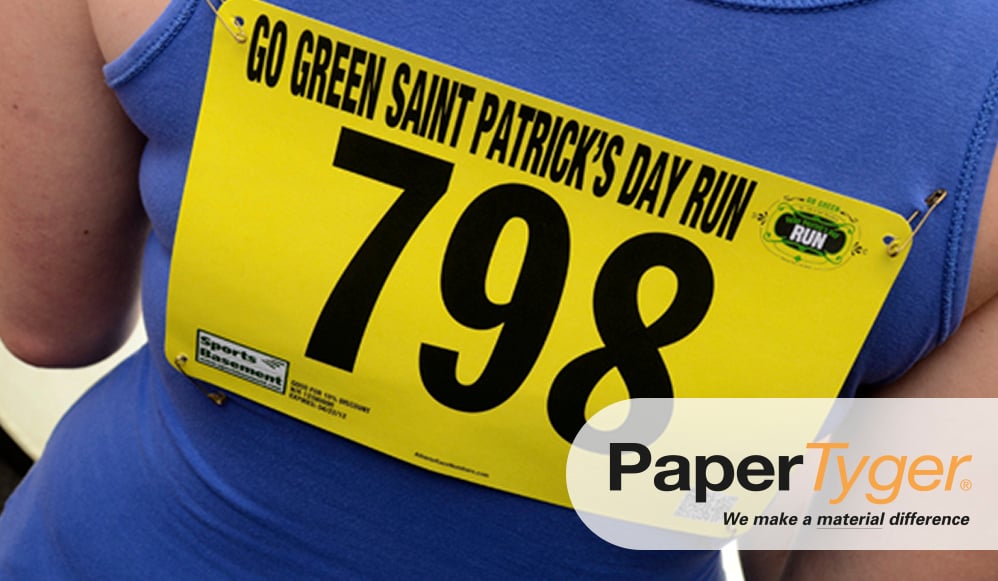 image of a runner using a yellow bib number 798