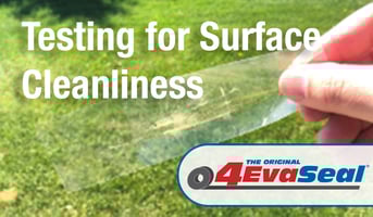Waterproofing tapes cleanliness test