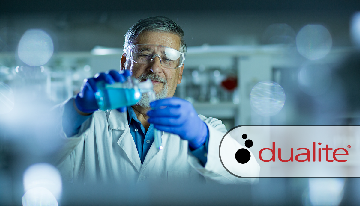 Chemist trying different formulations