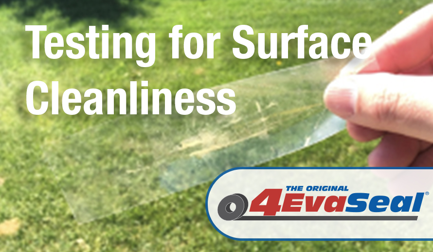 Waterproofing tapes cleanliness test